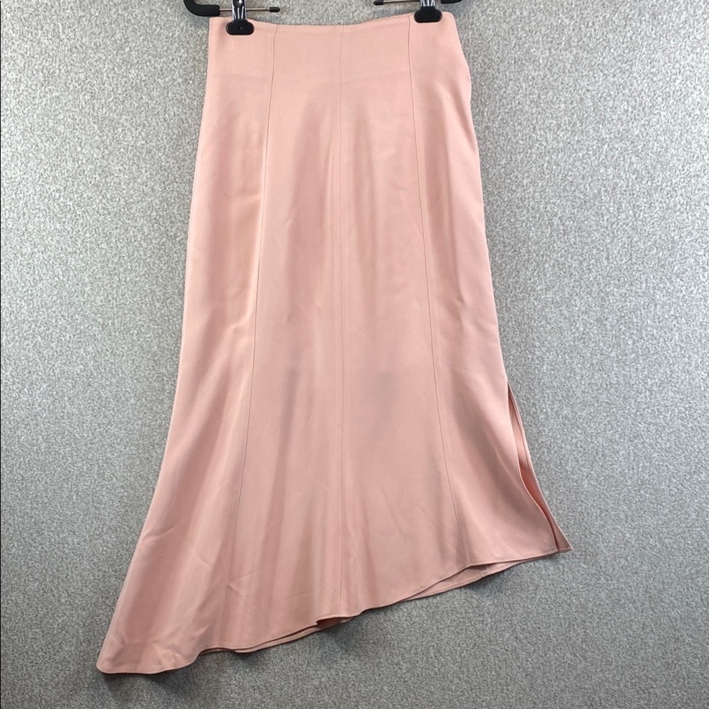 Tracy Reese asymmetrical trumpet skirt petal pink size 8